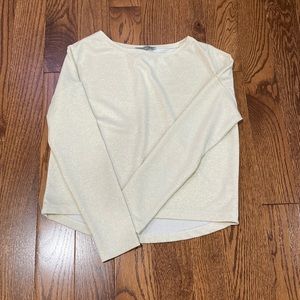 GOLDI COLLECTION Silver with golden sparkles long sleeve over sized soft